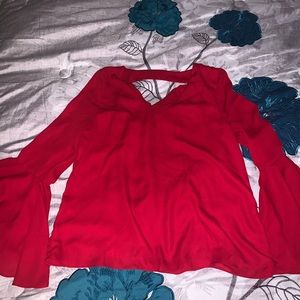 Red blouse